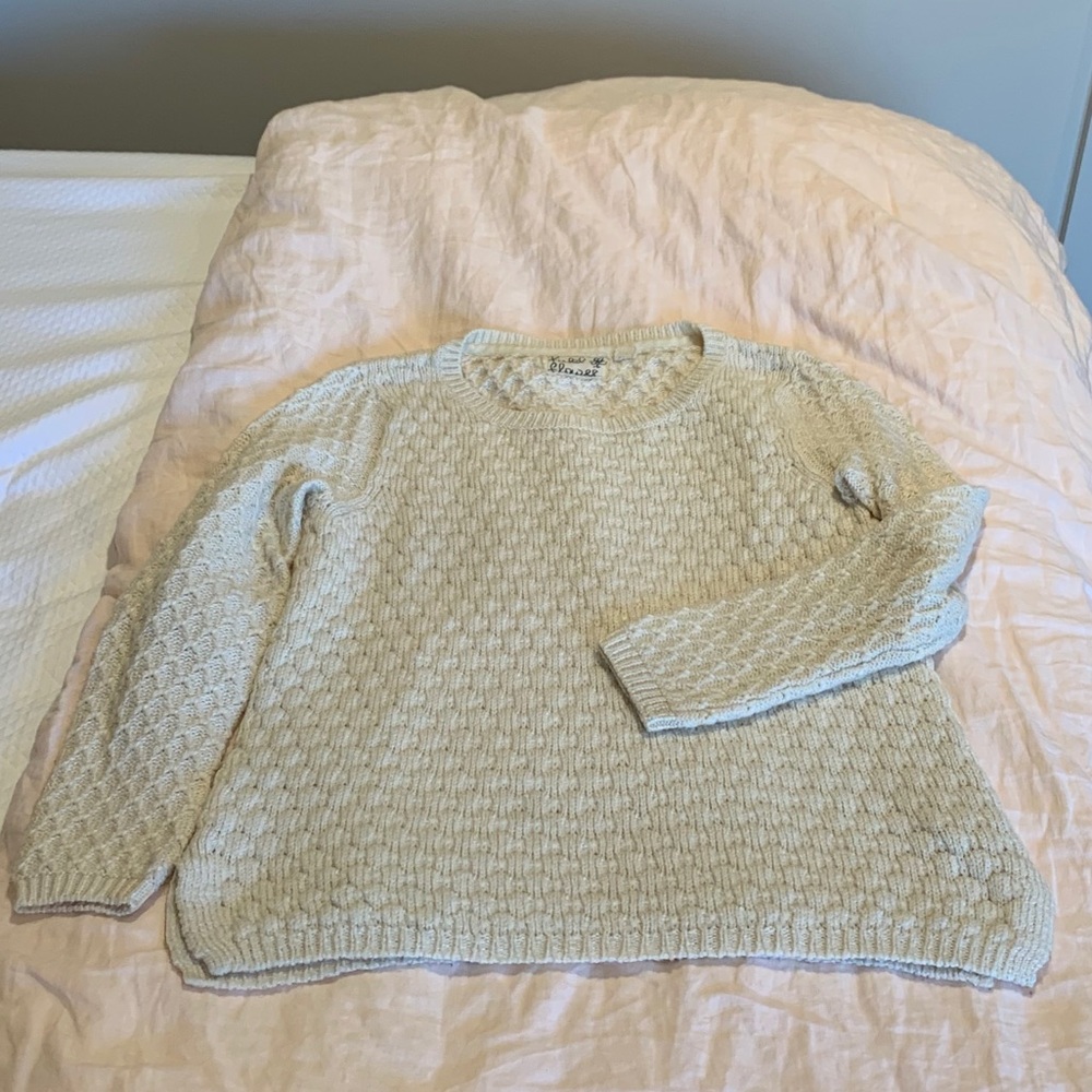 Anthropologie cream sweater